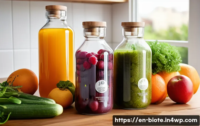 바이오 기반 소재의 산업별 적용 사례 - A modern sustainable packaging design scene featuring transparent bio-based polylactic acid (PLA) fi...